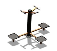 Уличный тренажер "Твистер тройной" УТ337 в Чебоксарах