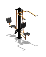 Уличный тренажер "Верхняя тяга Жим ногами" УТ322 в Чебоксарах