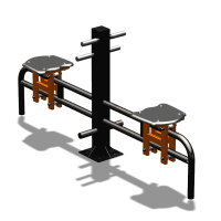 Уличный тренажер  "Каталка двойная"   УТ215 в Чебоксарах