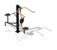 Уличный тренажер "Верхняя тяга Вело" УТ340 в Чебоксарах