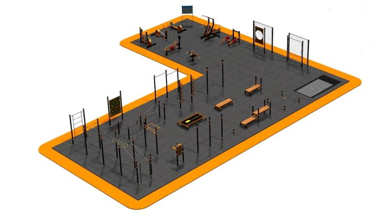 Дизайн проект спортплощадки Угловая в Чебоксарах