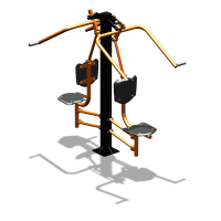 Уличный тренажер  "Верхняя тяга двойная"  УТ207 в Чебоксарах