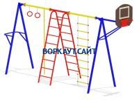 Гимнастический комплекс с баскетбольным щитом МАФ 3001 в Чебоксарах