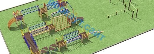 Проект спортплощадки с полосой препятствий в Чебоксарах