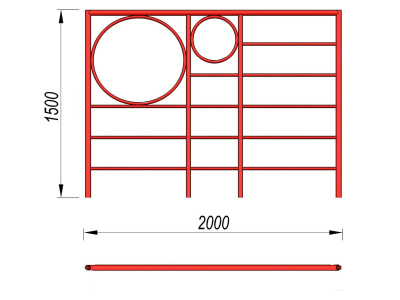 Шведская стенка с кольцами МАФ 3502 в Чебоксарах
