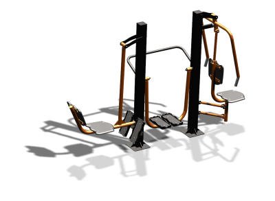 Уличный тренажер "Жим ногами Шагомер Жим от груди" УТ333 в Чебоксарах
