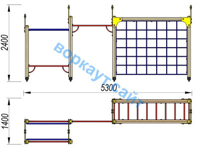 Детский спортивный комплекс Атлет ДСК 3106 в Чебоксарах