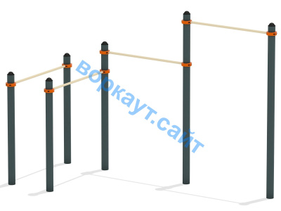 Турник двойной с брусьями ВС-17 в Чебоксарах