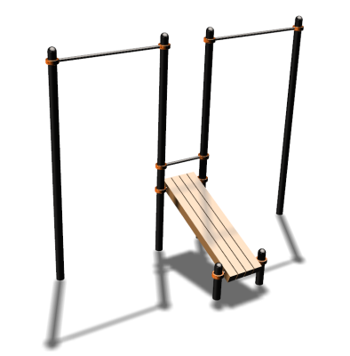 Воркаут турники со скамьей для пресса ВС-27 в Чебоксарах