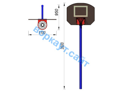 Баскетбольный щит СИО 3510 в Чебоксарах