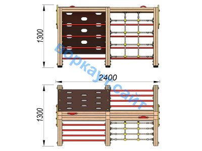 Детский спортивный комплекс ДСК 3203 в Чебоксарах