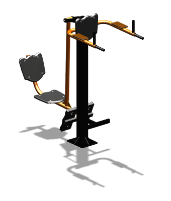 Уличный тренажер "Жим ногами Брусья Пресс" УТ329 в Чебоксарах