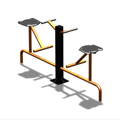 Уличный тренажер  "Твистер сидя двойной"   УТ216 в Чебоксарах