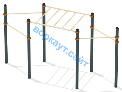 Турник разноуровневый с рукоходом ВС-26 в Чебоксарах