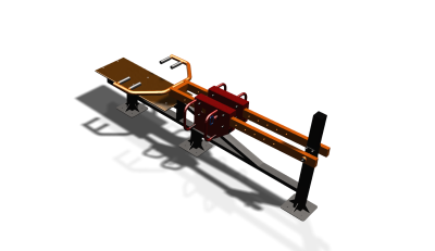 Силовой уличный тренажер  "Жим лежа"  УТ411 в Чебоксарах