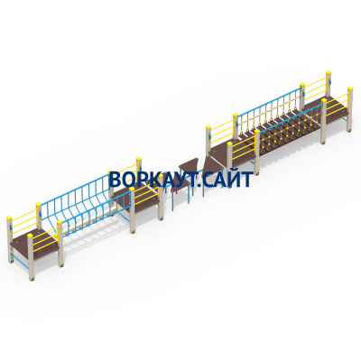 Детский спортивный комплекс Двойной мостик ДСК 3115 в Чебоксарах