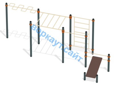 Спортивный комплекс воркаут ВС-45 в Чебоксарах