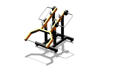 Силовой уличный тренажер  "Мультиштанга"  УТ417 в Чебоксарах
