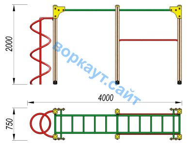 Детский спортивный комплекс ДСК 3104 в Чебоксарах