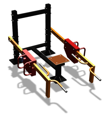 Силовой уличный тренажер  "Приседания/Шраги"  УТ413 в Чебоксарах