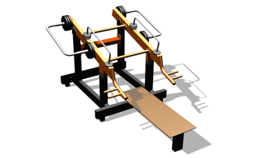 Силовой уличный тренажер  "Жим от груди"  УТ422 в Чебоксарах