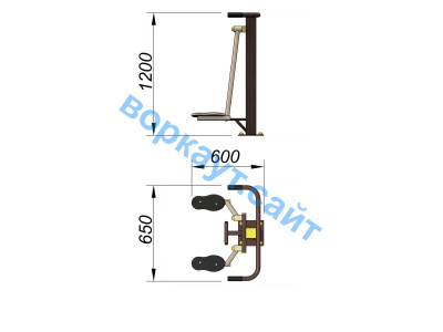 Уличный тренажер Атлетический комплекс УТ 010 в Чебоксарах
