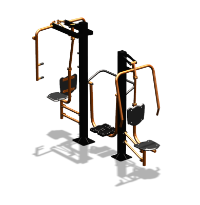 Уличный тренажер "Жим от себя Шагомер Баттерфляй" УТ303 в Чебоксарах