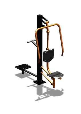 Уличный тренажер "Жим от груди Твистер" УТ328 в Чебоксарах