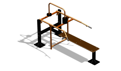 Силовой уличный тренажер  "Горизонтальный жим"  УТ402 в Чебоксарах