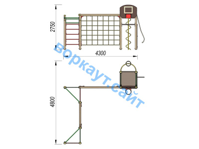 Детский спортивный комплекс ДСК 3112 в Чебоксарах
