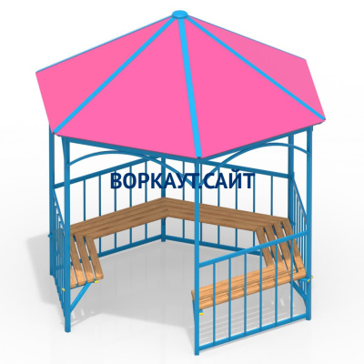 Беседка с лавками МАФ 4120 в Чебоксарах