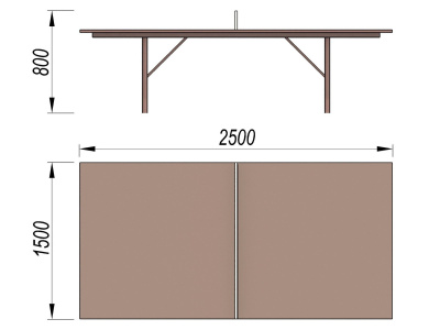 Теннисный стол МАФ 3517 в Чебоксарах