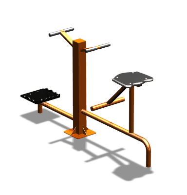 Уличный тренажер "Твистер стоя Твистер сидя" УТ323 в Чебоксарах