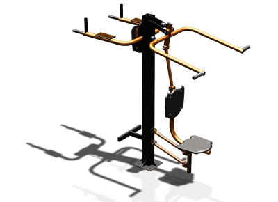 Уличный тренажер "Верхняя тяга Брусья Пресс" УТ339 в Чебоксарах