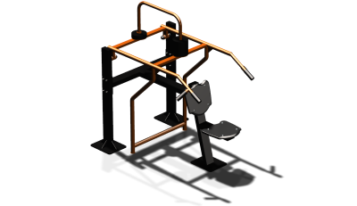 Силовой уличный тренажер  "Жим вверх сидя"  УТ403 в Чебоксарах