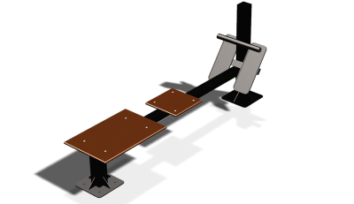 Силовой уличный тренажер  "Скамья для пресса"  УТ415 в Чебоксарах